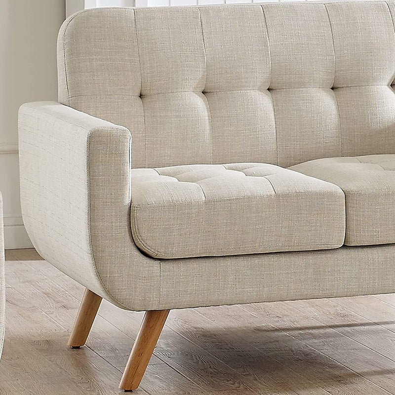 Elena Beige Accent Armchair for Living Room